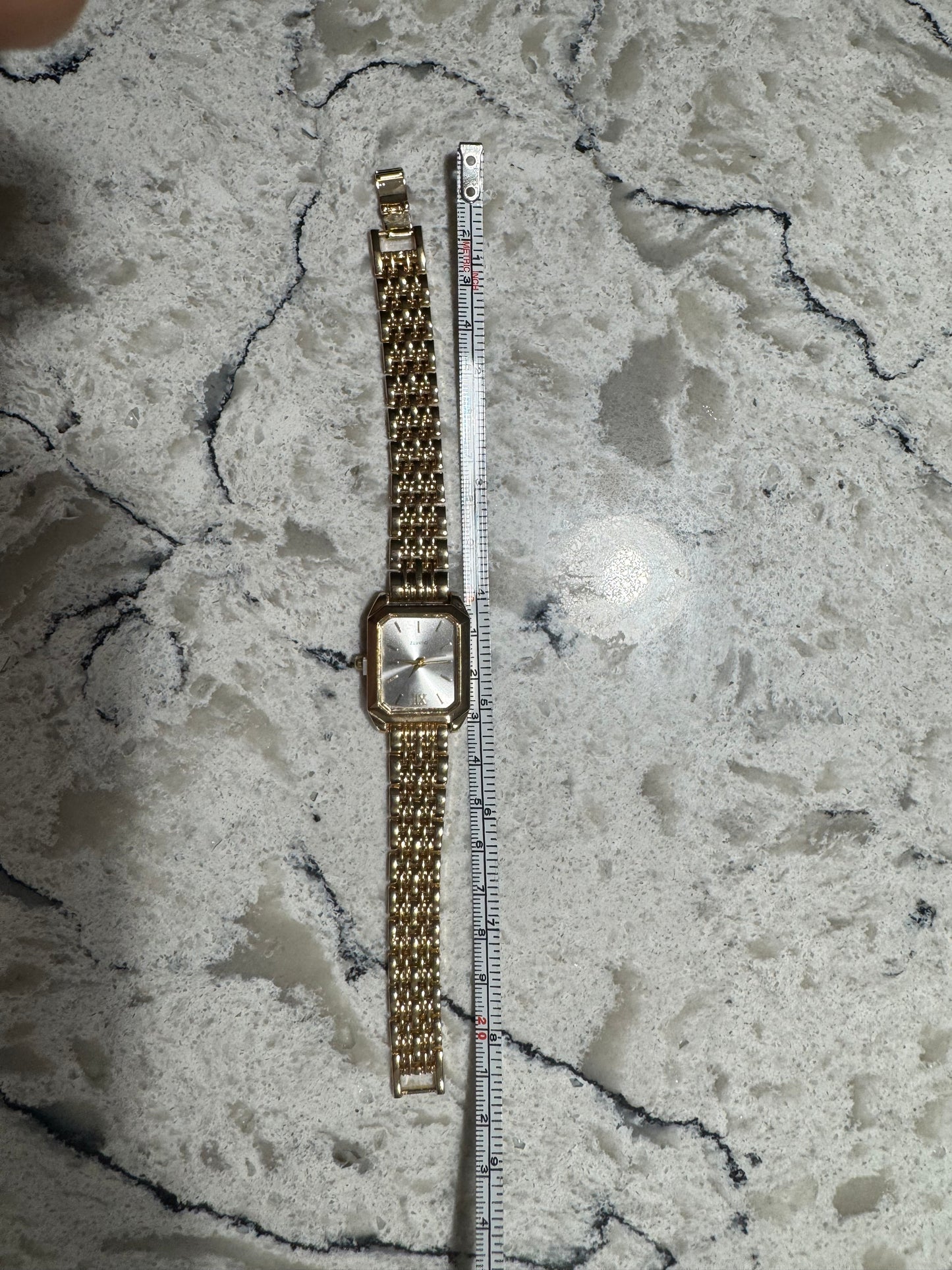 Women’s Gold Watch w/ Pearl White Center Watch